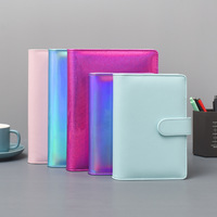 Carnet de notes personnalisé tendance, classeur à anneaux A5 A6, carnet en cuir PU pour étudiants, budget, dernière mode