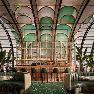 Ensemble <span class=keywords><strong>de</strong></span> mobilier <span class=keywords><strong>de</strong></span> bar modulaire haut <span class=keywords><strong>de</strong></span> gamme personnalisé avec rangement, solution <span class=keywords><strong>de</strong></span> <span class=keywords><strong>salon</strong></span> commercial - Product Image 6