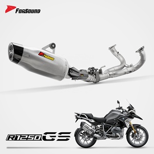 Sistema de <span class=keywords><strong>Escape</strong></span> <span class=keywords><strong>para</strong></span> Motocicleta Forsound, Precio de Fábrica al por Mayor, Silenciador de Fibra de Carbono Akrapovics <span class=keywords><strong>para</strong></span> R1250GS, R1200GS, R1300GS - Product Image 1