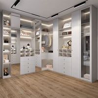Armoire moderne en mélamine sur mesure, directement de l'usine, nouvelle conception de dressing, système de rangement pour chambre à coucher