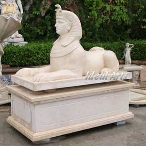 Usine de décoration de jardin sculpture à la main grandeur nature pierre naturelle marbre ancien <span class=keywords><strong>pharaon</strong></span> égyptien <span class=keywords><strong>Statue</strong></span> à vendre - Product Image 3