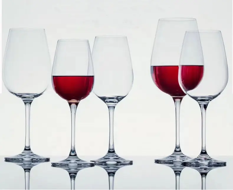 Household Crystal Bordeaux Wine Glasses Long Stem Red Wine Glasses Modern Drinking Glass Goblets