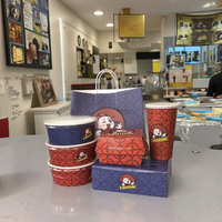 Emballage personnalisé pour frites, hot-dogs, poulet frit, hamburgers, boîte à hamburgers