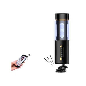 Control de teléfono móvil, vídeo y voz, juguetes interactivos de masturbación masculina, manos libres, masturbador telescópico, juguete sexual para hombre - Product Image 1