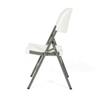 Chaises pliantes en plastique HDPE blanc, modernes, portables, pour événements extérieurs, fêtes, jardins, parcs et cours, capacité 650 lbs, vente en gros