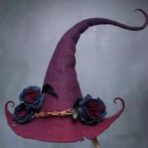 Sombrero <span class=keywords><strong>de</strong></span> bruja <span class=keywords><strong>de</strong></span> fieltro para Halloween, suministros <span class=keywords><strong>de</strong></span> diseño para fiestas, 2022 - Product Image 4