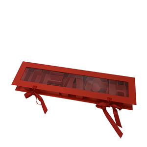 Caja de flores para <span class=keywords><strong>el</strong></span> día del maestro <span class=keywords><strong>Amor</strong></span> Corazón Caja de regalo de flores rectangular Caja de regalo de idioma de miel del maestro - Product Image 2