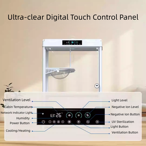 Cabine intelligente <span class=keywords><strong>pour</strong></span> animaux de compagnie : grand espace à double couche avec système d'air frais et caméra, contrôlable via smartphone - Product Image 3