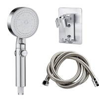 Support de pomme de douche à main en plastique ABS en gros, sortie unique, design moderne, haute pression, économie d'eau, utilisation en cuisine et en salle de bain