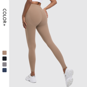 Legging de yoga taille haute sculptant le corps en Spandex, longueur cheville, pour fitness, avec effet ventre plat et rehaussement des fesses, ODM - Product Image 1