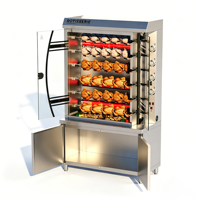 Four à rôtir commercial au gaz pour poulet, machine à rôtir automatique, grande capacité, économie d'énergie, haute température