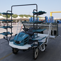 Transplanteuse de riz à 8 roues Jeegee 2ZG0-8DJ à haute vitesse et facile d'utilisation pour la plantation du riz avec une productivité élevée