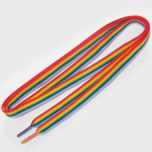 <span class=keywords><strong>Pas</strong></span> <span class=keywords><strong>cher</strong></span> plat décontracté arc-en-ciel coloré <span class=keywords><strong>lacet</strong></span> de <span class=keywords><strong>lacet</strong></span> de <span class=keywords><strong>chaussure</strong></span> - Product Image 2