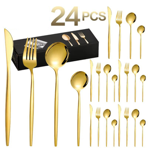 Modern Stainless Steel Steak Knife <b>Flatware</b> Set Hotel Western Cutlery for Parties - Product Image 6