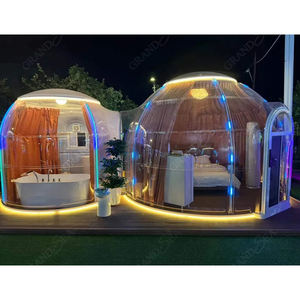 Portable De Luxe PC Matériel Géodésique Transparent <span class=keywords><strong>Bulle</strong></span> Dôme Maison Full House Hébergement pour Camping En Plein Air - Product Image 2