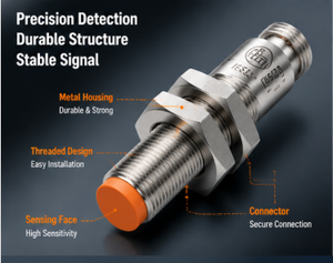 Sensor de Proximidad Inductivo IFM IE5329 M18, Sensor de Detección de Metales para Automatización Industrial - Product Image 4