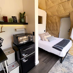 Tiny House-casa prefabricada, tienda de domo geodésica Glamping para invierno - Product Image 4