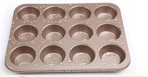 Molde Grande y Profundo <span class=keywords><strong>para</strong></span> 12 Muffins Antiadherente <span class=keywords><strong>para</strong></span> Panadería Comercial - Product Image 5