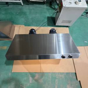 Hotte de cuisine électrique en acier inoxydable de 48 pouces, 2000 m³/h, sans conduit de tirage, avec filtre à déflecteur, double moteur et affichage numérique - Product Image 1