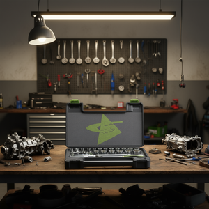 Fasano <b>Socket</b> Set 23 Pc Metric With Ratchet And <b>Extension</b> Bar For Automotive Repair - Product Image 3