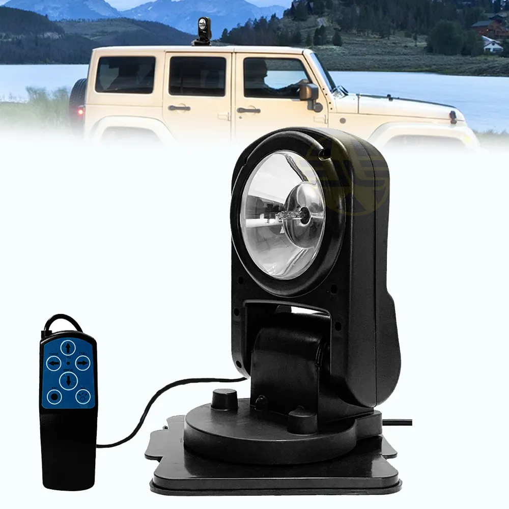 Wholesale Price Remote Control Xenon Searchlight Foldable HID Driving Roof Light Car Fog Lamp Xenon Bulb 4x4 SUV RV ATV 12V