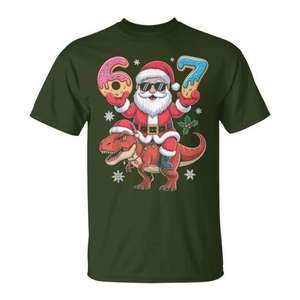 Xmas Gen Alpha Ice Cream Meme Trex Youth 67 T-shirt de Noël - Product Image 1