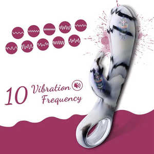 18 Kaninchen Vibratoren 10 Geschwindigkeiten Dildo Vibrierende G-Punkt Klitoris Stimulieren Vaginal massage Mehrfarbiges Sexspielzeug für Erwachsene für Frauen - Product Image 4
