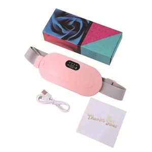 Ceinture chauffante électronique pour soulager les douleurs menstruelles chez la femme, appareil de massage abdominal par vibration, compresse chaude, soins personnels menstruels - Product Image 1