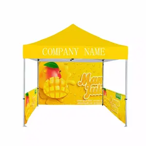 Customized Printed Outdoor Advertising Aluminum Hexagon Waterproof Foldable 10x10 Pop Up Trade Show Canopy Tent For Events