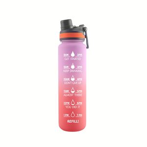 Bouteille d'eau sport personnalisée avec logo, 350 ml-2 L, en Tritan, sans BPA, avec marqueur de temps, pour la salle de sport - Product Image 3