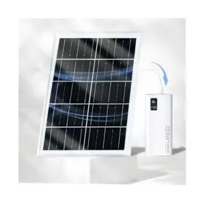 Power Bank Panel surya portabel 20000mah pengisi daya ponsel pengisian cepat powerbank Panel surya tahan air