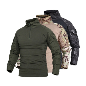 Camiseta Polo de Manga Larga para Hombre, Estilo Frogman, Elástica, para Entrenamiento, Táctica y de Servicio - Product Image 1