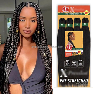 <span class=keywords><strong>Extensiones</strong></span> <span class=keywords><strong>de</strong></span> Cabello Sintético Preestiradas EZ Braids <span class=keywords><strong>de</strong></span> 38 Pulgadas, 4X, <span class=keywords><strong>de</strong></span> Alta Calidad, Resistentes al Fuego, para <span class=keywords><strong>Trenzas</strong></span> - Product Image 1
