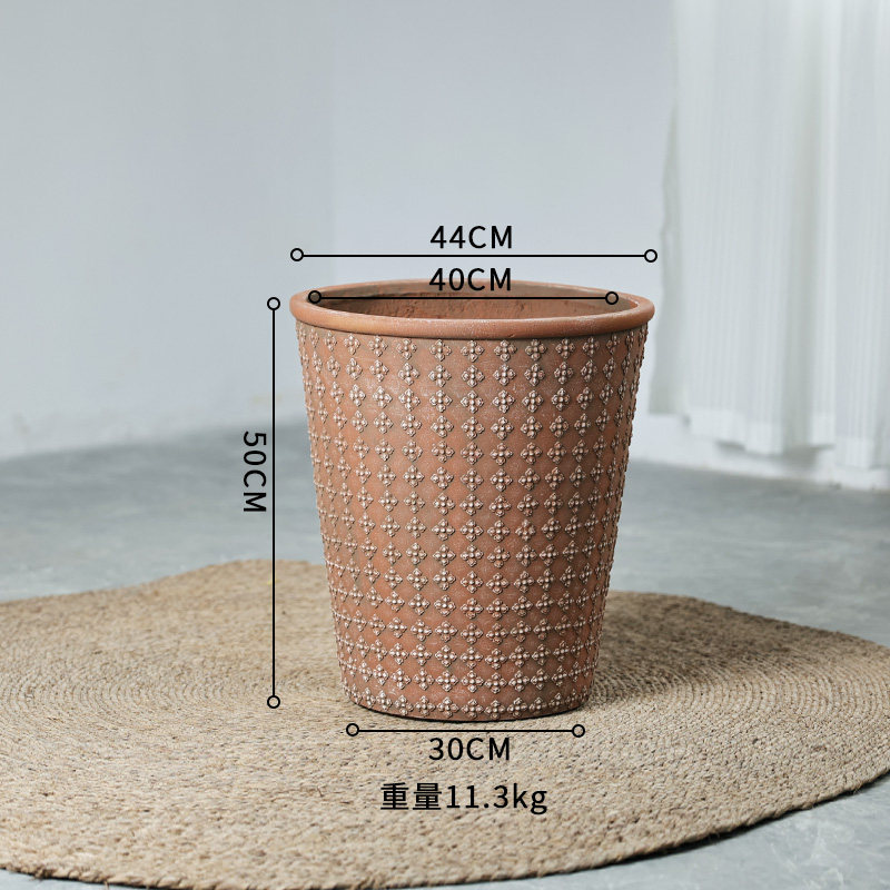 F99101 - Grand diamètre intérieur 40cm, rouge terre