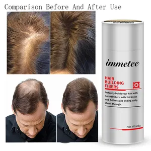 Tratamiento de calvicie de fibra de pelo, alisador de cabello en polvo, Spray de fibra de reconstrucción de cabello para personas calvas