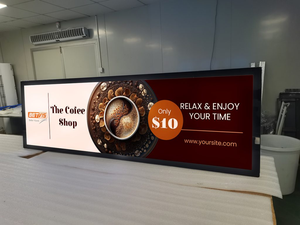 Siêu thị Kệ quảng cáo hiển thị LCD tùy chỉnh kích thước dải rộng màn hình siêu hẹp thanh LCD <span class=keywords><strong>media</strong></span> <span class=keywords><strong>player</strong></span> kéo dài màn hình - Product Image 6