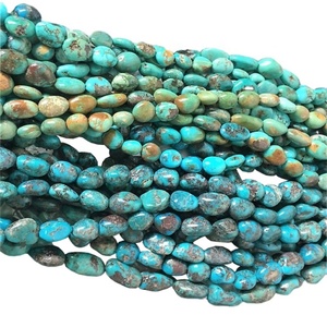 Groothandel <span class=keywords><strong>Turquoise</strong></span> Kralen Natuurlijke <span class=keywords><strong>Turquoise</strong></span> Facet Ovale Kralen <span class=keywords><strong>Turquoise</strong></span> Ovale Kralen - Product Image 4