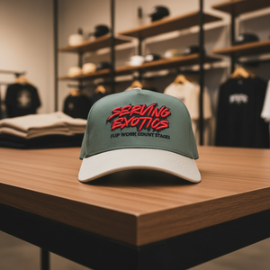 หมวกเบสบอลปักโลโก้ 3 มิติ ผ้าฝ้ายสั่งทำพิเศษ 5 ชิ้น 2 สี - Product Image 1