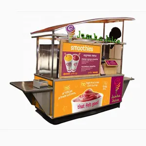 Mall Airport Fresh Fruit Juice Bar Design With Equipment Juice Counter Kiosk