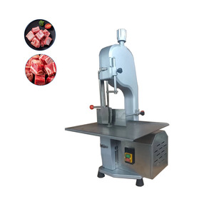 Uso comercial y doméstico Semiautomático 250 Tipo Aleación de aluminio con cubierta Máquina de sierra de hueso para cortador de carne congelada eficiente - Product Image 1