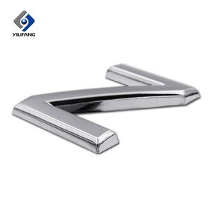 Lettere cromate adesive in plastica Abs personalizzate all'ingrosso della fabbrica per auto - Product Image 6