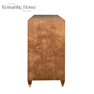 <span class=keywords><strong>Buffet</strong></span> élégant en bois de Mappa Burl artisanal contemporain pour salon - Product Image 6