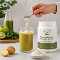 Poudre d'isolat de protéines de pomme de terre végétales 90% protéines - Soluble dans l'eau, qualité alimentaire, à base de plantes pour l'utilisation dans les aliments et les boissons