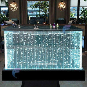 Barra de Bar Moderna en Forma de U de Acrílico con Luces LED Multifuncional para Sala de Estar y Uso Comercial - Product Image 1