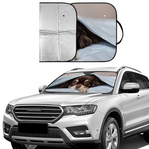 Pare-soleil de voiture personnalisé en gros - Impression photo et texte personnalisée, protection UV et thermique pour flottes - Product Image 2