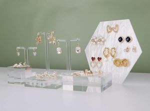 Soporte de exhibición de pendientes en forma de T transparente de acrílico, accesorios de fotografía para mostrador de joyería, soporte para pendientes - Product Image 1