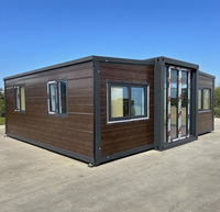 Casa Prefabricada Modular Expandible Moderna, Casa Contenedor Portátil de Alta Gama, Estructura de Acero Aislada para Villa Vacacional o Jardín