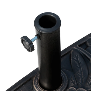 Moderno <span class=keywords><strong>Portaombrelli</strong></span> Decorativo da Esterno in Resina Bronzata con Base da 40cm, Impermeabile, per Arredamento da Giardino - Product Image 3