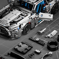 Set de 1466 Piezas de Bloques de Construcción de Auto de Carreras de Plástico ABS, Escala 1:14, Modelo de Vehículo Deportivo para Adultos, Regalo de Cumpleaños