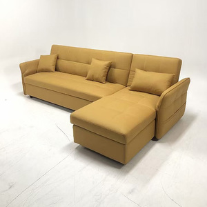 Đồ Nội Thất Phòng Khách Chuyển Đổi Hiện Đại Trắng L Hình Dạng Ghế Cắt Kéo ra Sofa Giường Với Lưu Trữ Ngủ Gấp Sofa Giường - Product Image 3